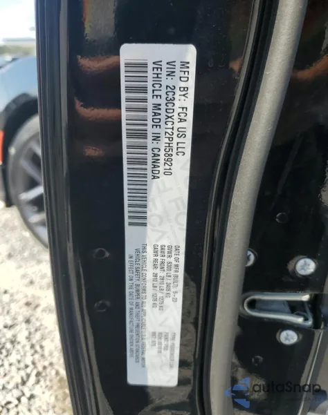 2023 Dodge Charger R/T from USA, damaged, VIN 2C3CDXCT2PH589210